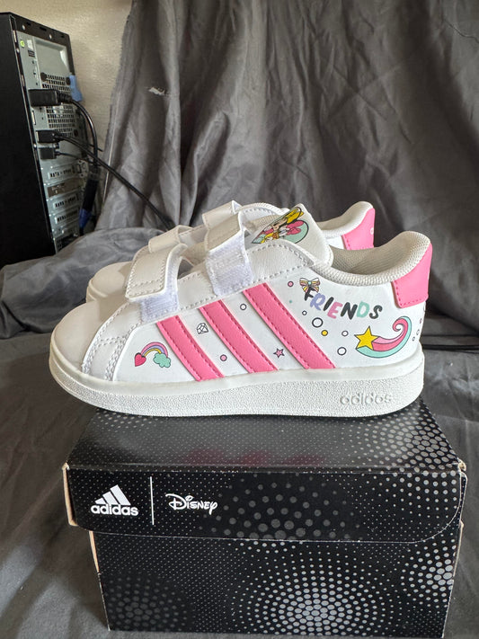 Adidas Toddler Little Girls Disney Minnie Mouse Grand Court Casual Size 10K