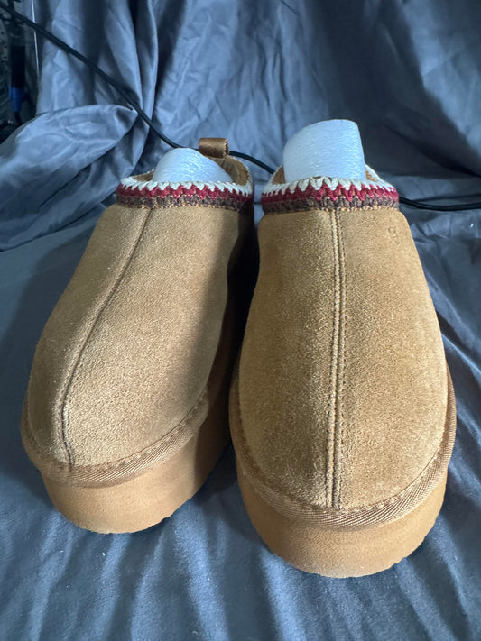 Women’s High Platform Slip-no Suede Slippers Size 7W