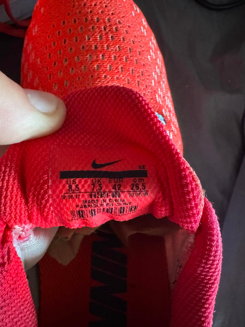 Nike Air Zoom Pegasus 35 'Bright Crimson' Size 8.5M Pre-Owned