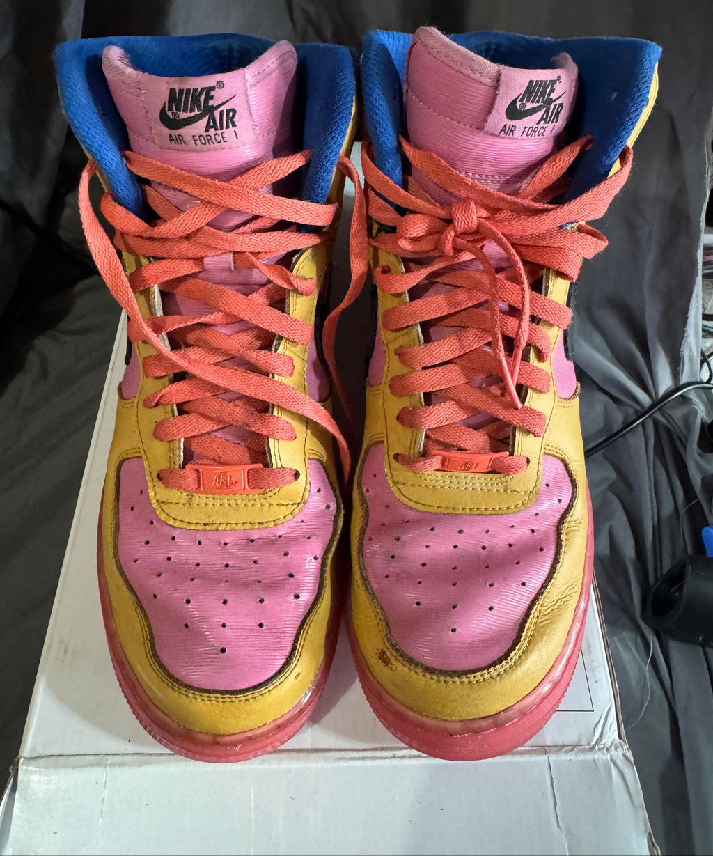 Nike Air Force 1 High By You AQ3771-994 Size 9M Pre-Owned
