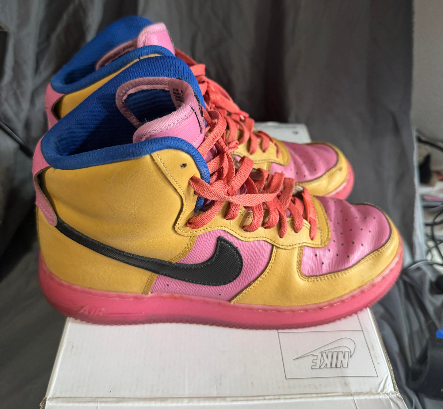 Nike Air Force 1 High By You AQ3771-994 Size 9M Pre-Owned