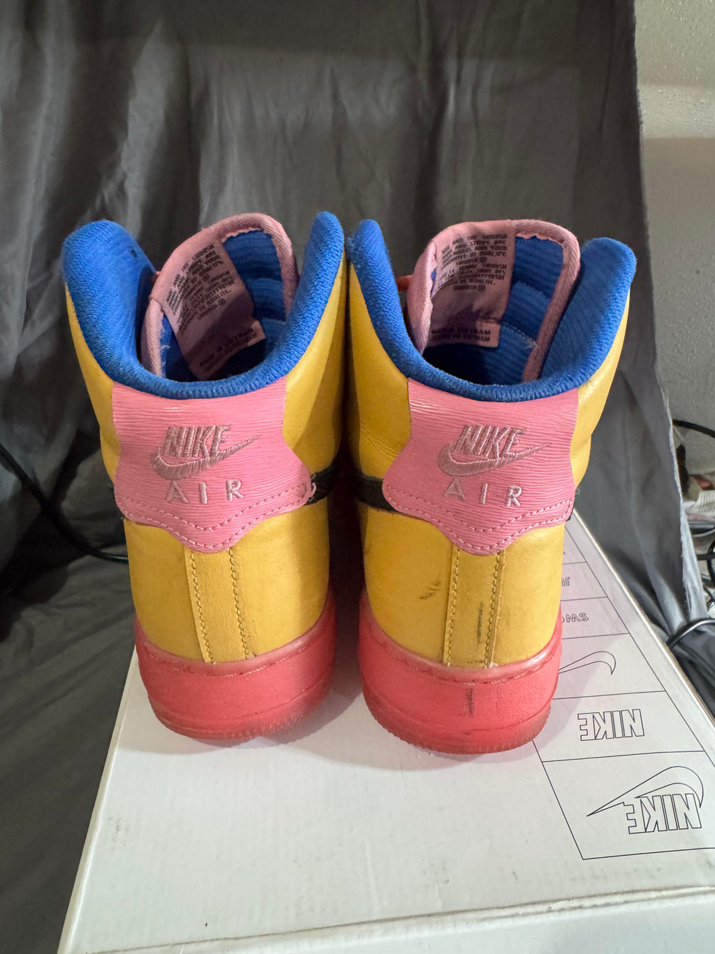 Nike Air Force 1 High By You AQ3771-994 Size 9M Pre-Owned