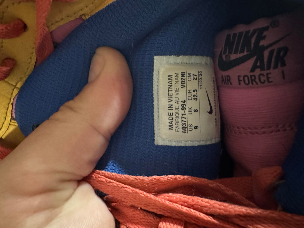 Nike Air Force 1 High By You AQ3771-994 Size 9M Pre-Owned