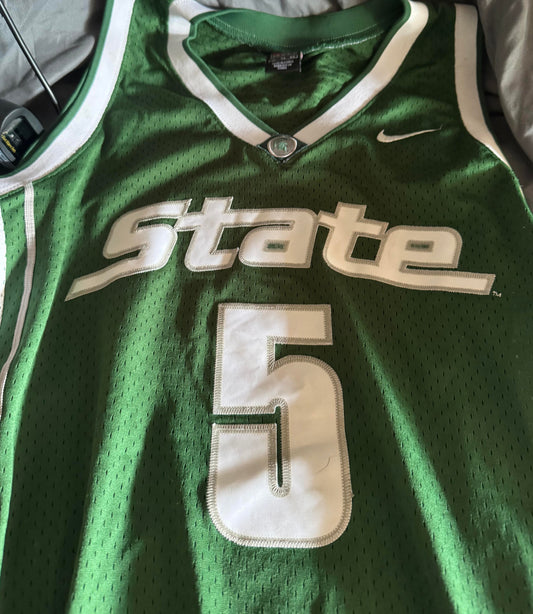 Pre-Owned Nike Elite Men's Michigan State Spartan Vintage NCAA Jersey Size XL