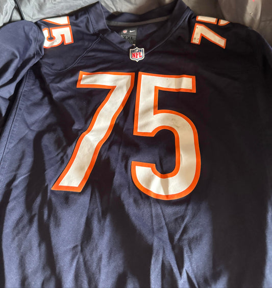 Pre-Owned Nike Kyle Long #75 NFL Chicago Bears Football Jersey Sixe XXL