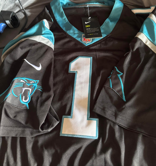 Nike Carolina Panthers #1 Cam Newton Jersey Size XXL with tags