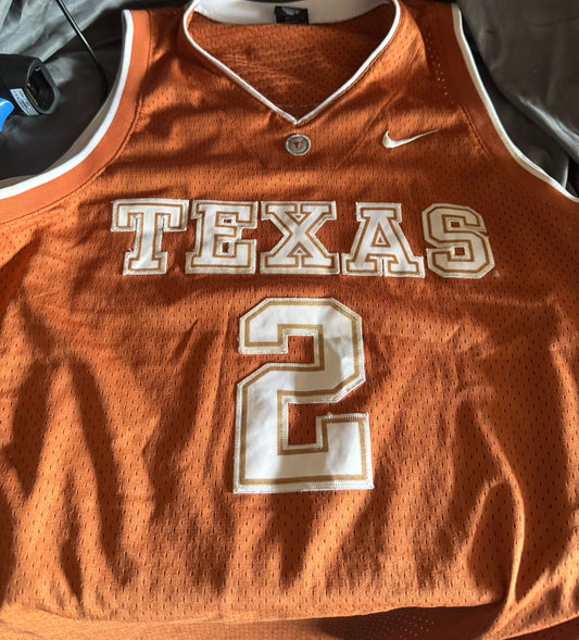 Pre-Owned Nike Elite Men's Texas Longhorns Road Basketball Jersey # 2 Size L