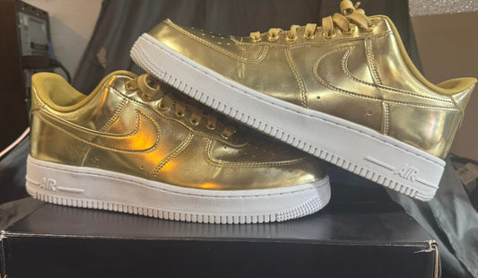 Nike Air Force 1 Low Metallic Gold (Women's) Like New Size 13W