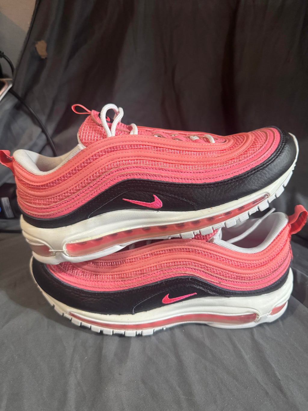 Pre-Owned Nike Air Max 97 Pink Glaze Black Size 9W