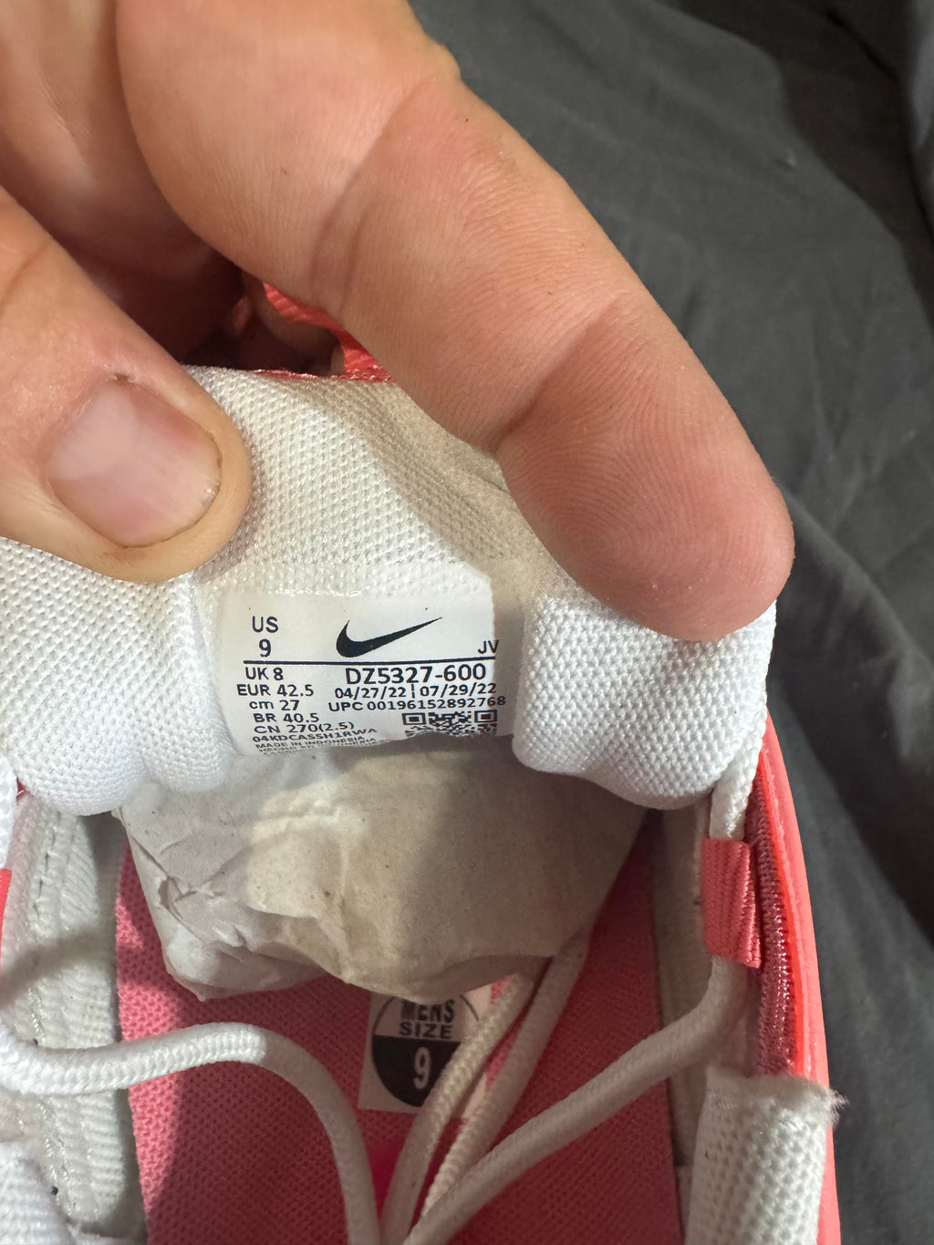 Pre-Owned Nike Air Max 97 Pink Glaze Black Size 9W