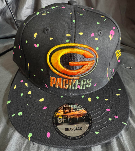 Green Bay Packers New Era Hat (Paint Splatter)
