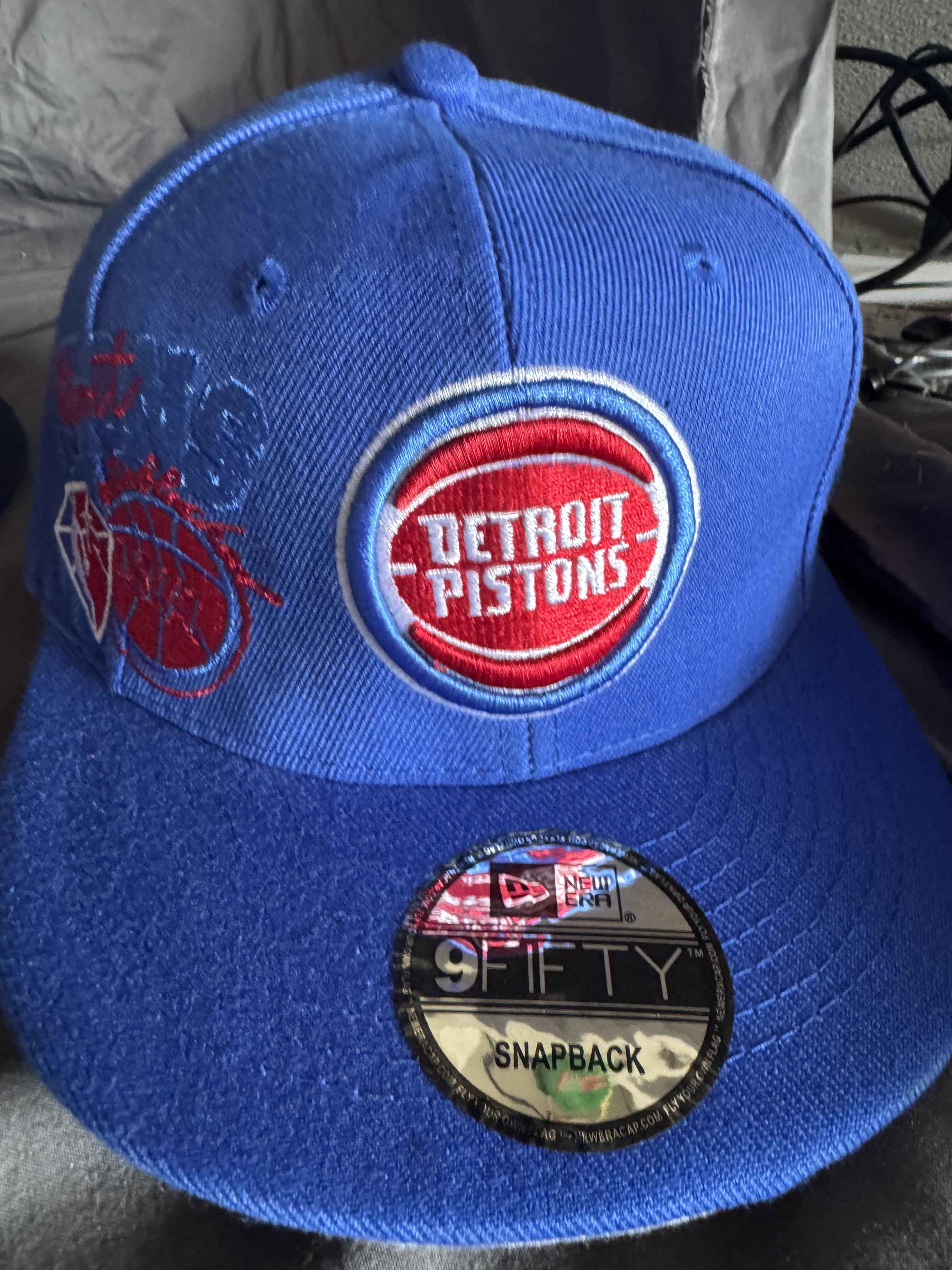 New Era Detroit Pistons Snapback Hat 75th Anniversary *Clearance*