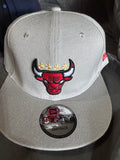 New Era Chicago Bulls Snapback Hat (Gray) *Clearance*