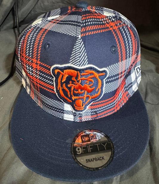 New Era Chicago Bears Snapback Hat (Plaid)