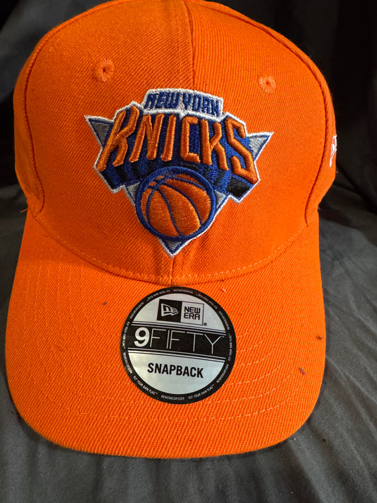 New Era New York Knicks Snapback Hat (Orange)