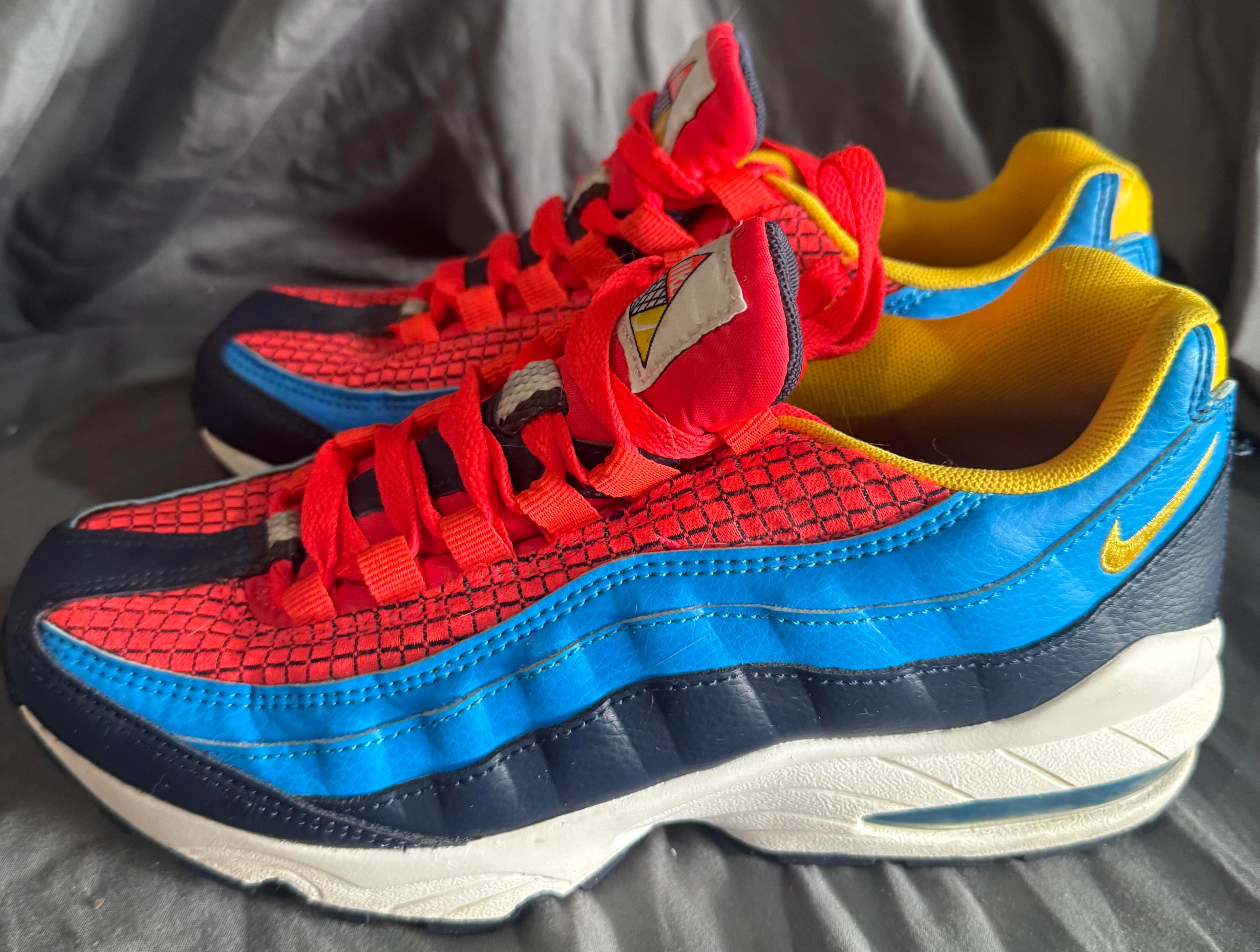 Pre-Owned Air Max 95 Now GS 'Crimson Blue' Size 6.5Y *CLEARANCE*