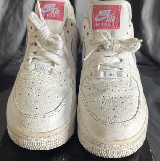 Pre-Owned Nike Air Force 1 Low White Desert Berry Women's Size 7.5