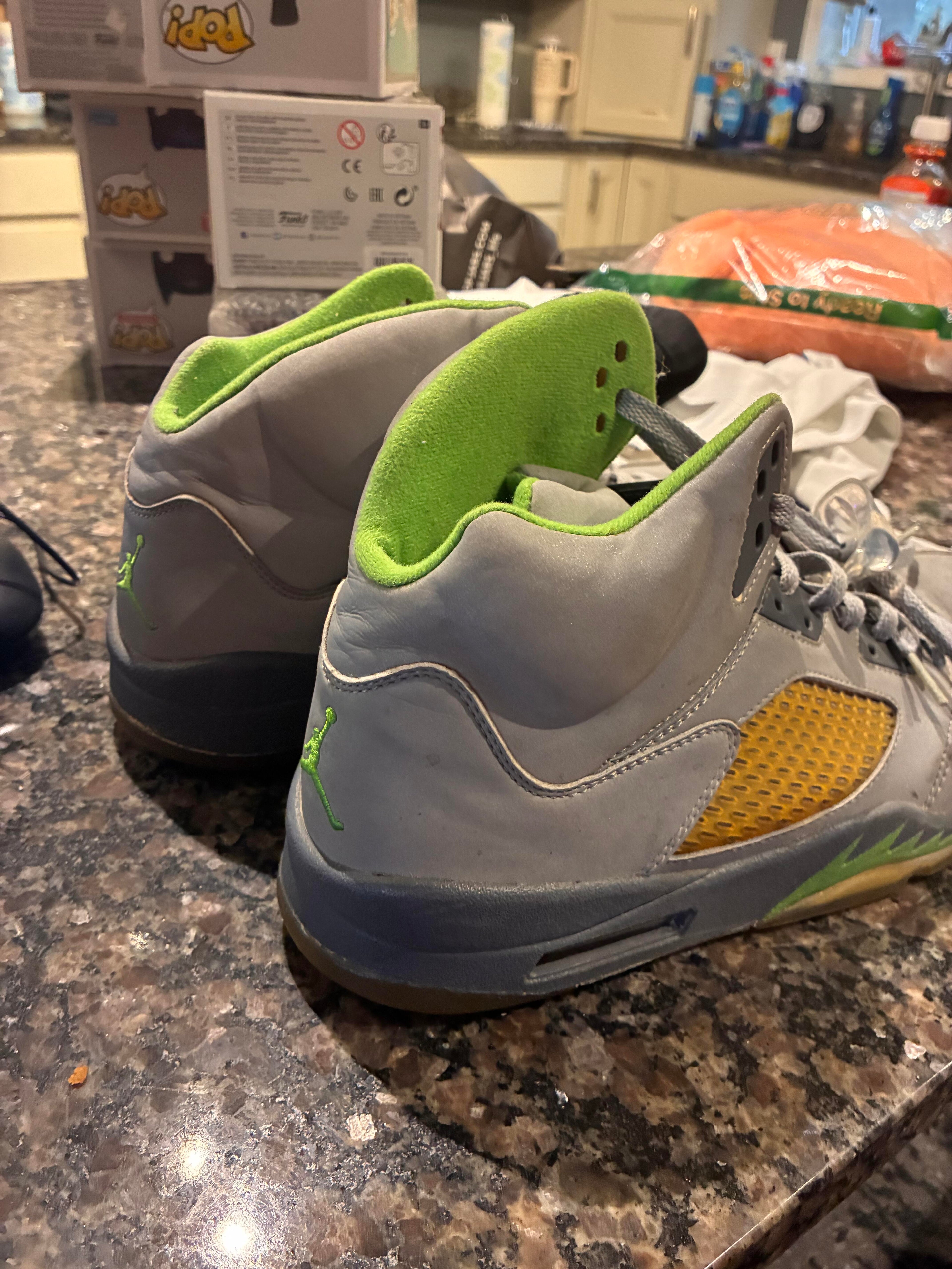 Jordan 5 Retro Green Bean Size 10.5M Pre-Owned *Collector Alert*
