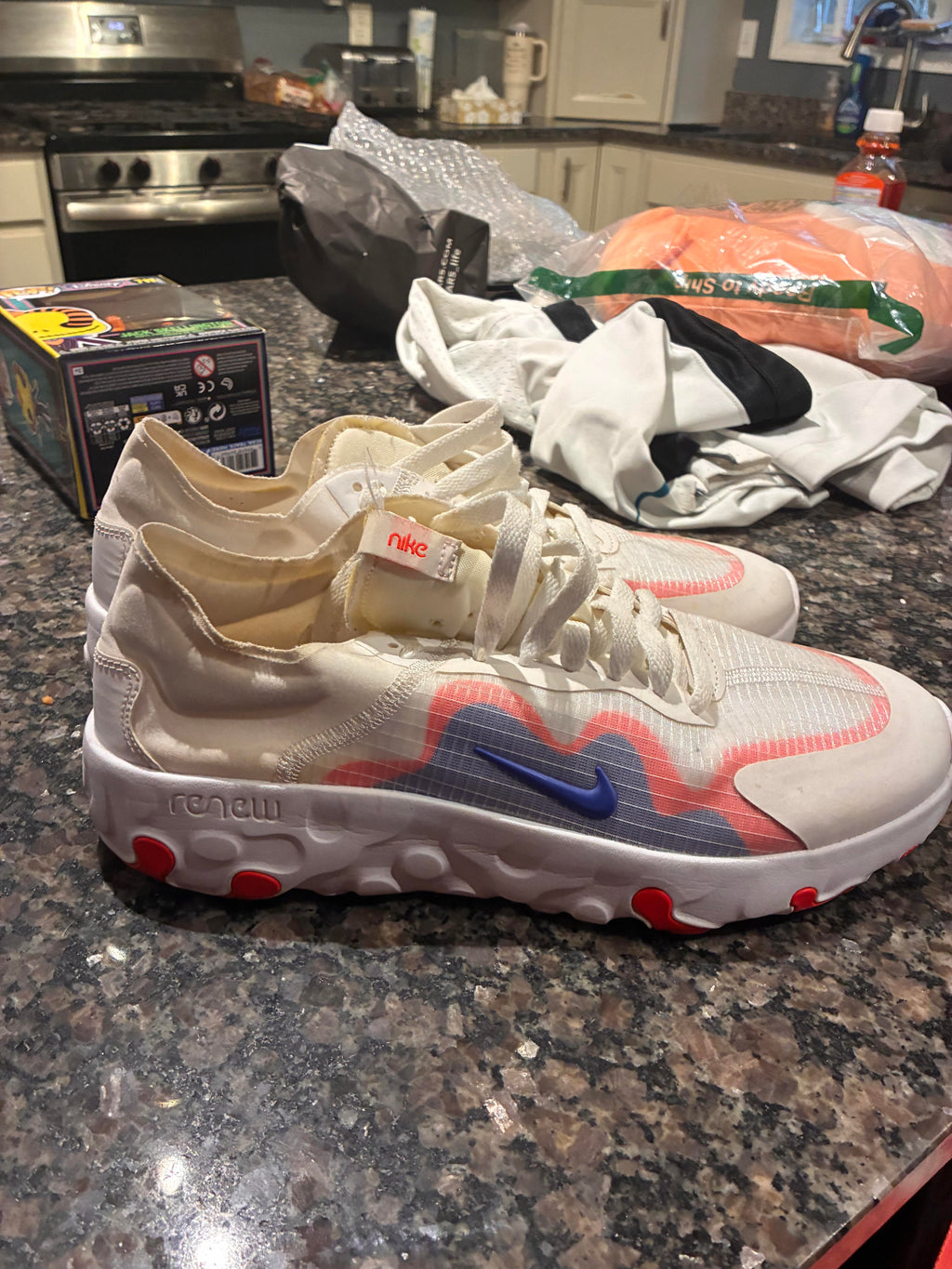 Nike Renew Lucent White Royal Crimson Pre-Owned Size 10M