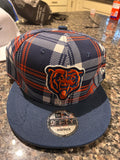 New Era Chicago Bears Snapback Hat Plaid *Clearance*