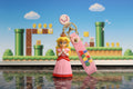 Super Mario Brothers Keychain (Princess Peach) with decal and wrist strap