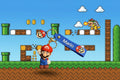 Super Mario Brothers Keychain (Small Mario) with decal and wrist strap