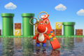 Super Mario Brothers Keychain (Red Yoshi) with decal and wrist strap