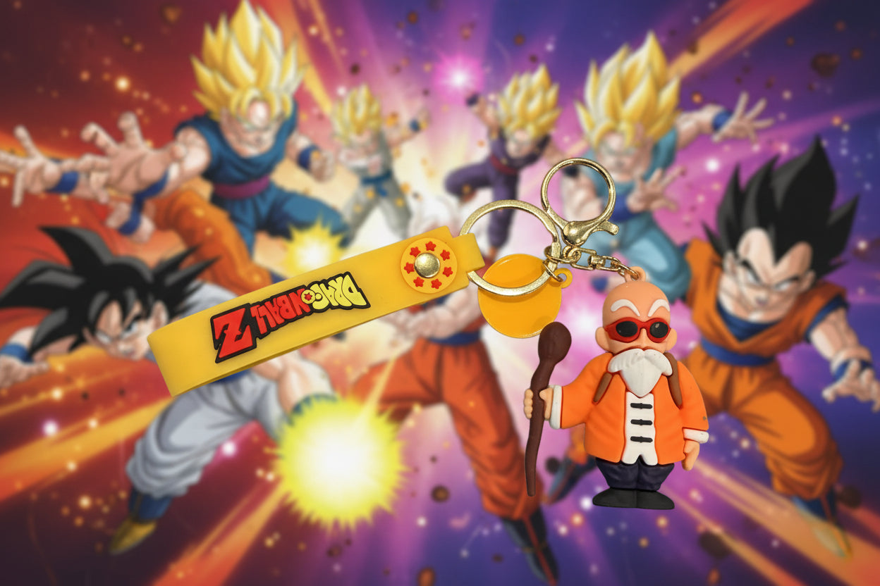 Dragonball Z Keychain with decal and wrist strap