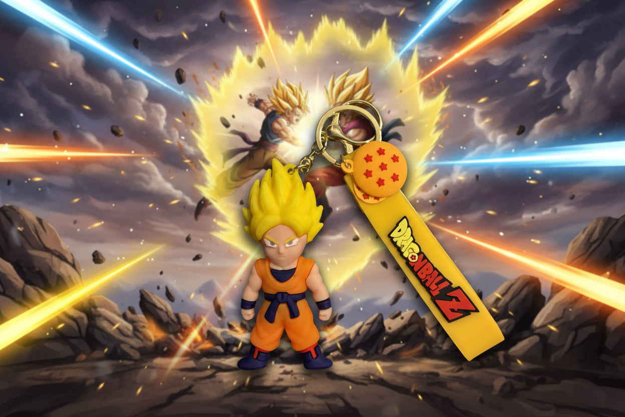 Dragonball Z Keychain with decal and wrist strap Vegeta