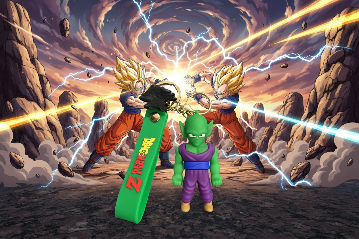 Dragonball Z Keychain with decal and wrist strap