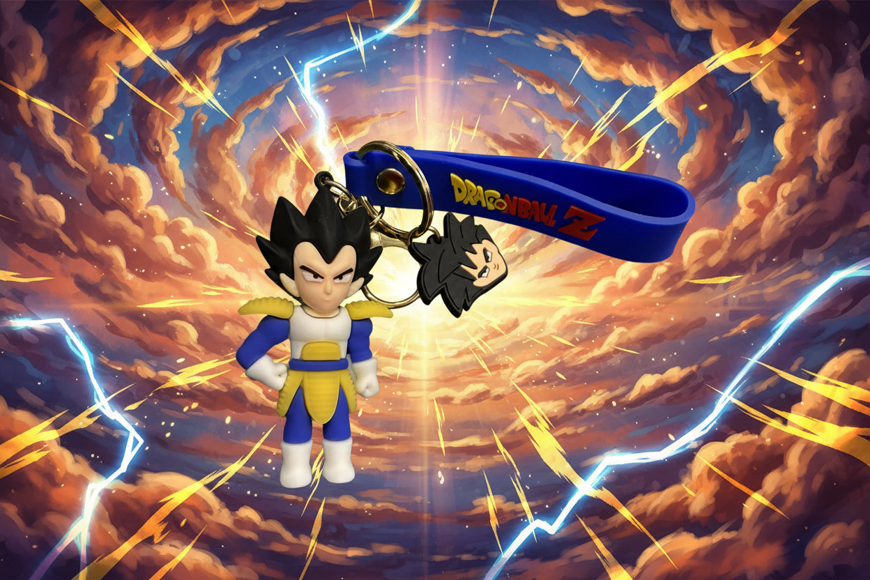 Dragonball Z Keychain with decal and wrist strap