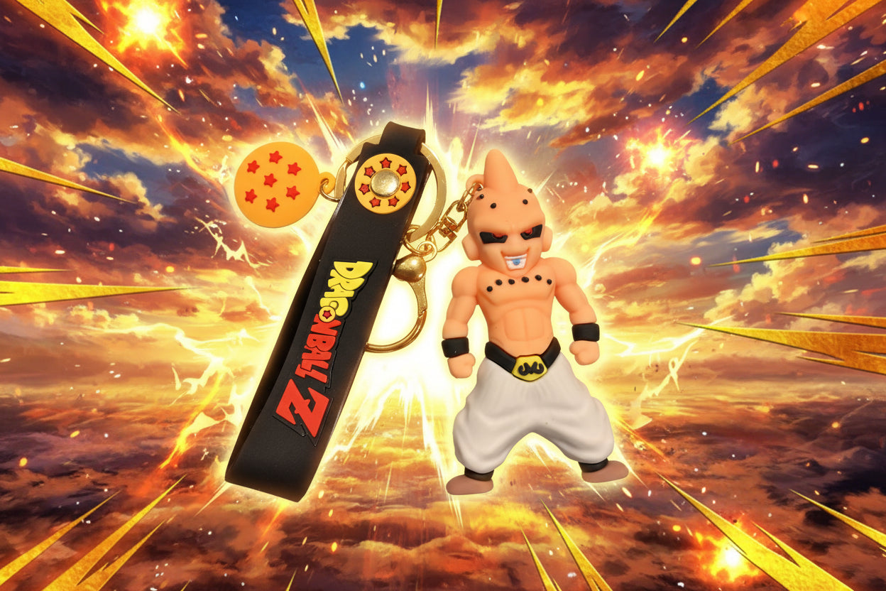 Dragonball Z Keychain with decal and wrist strap