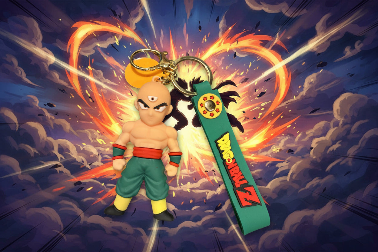 Dragonball Z Keychain with decal and wrist strap