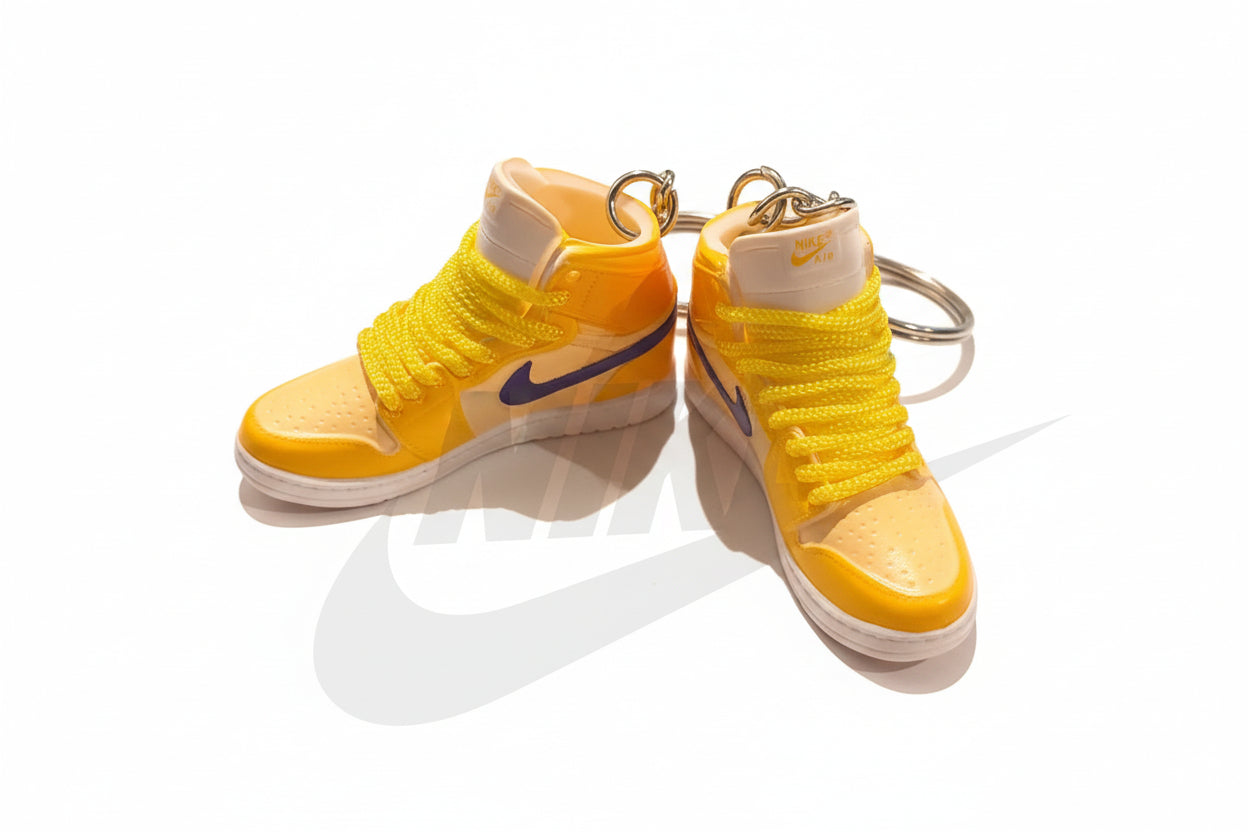 Custom Nike Keychain - Jordan 1 (Lakers)