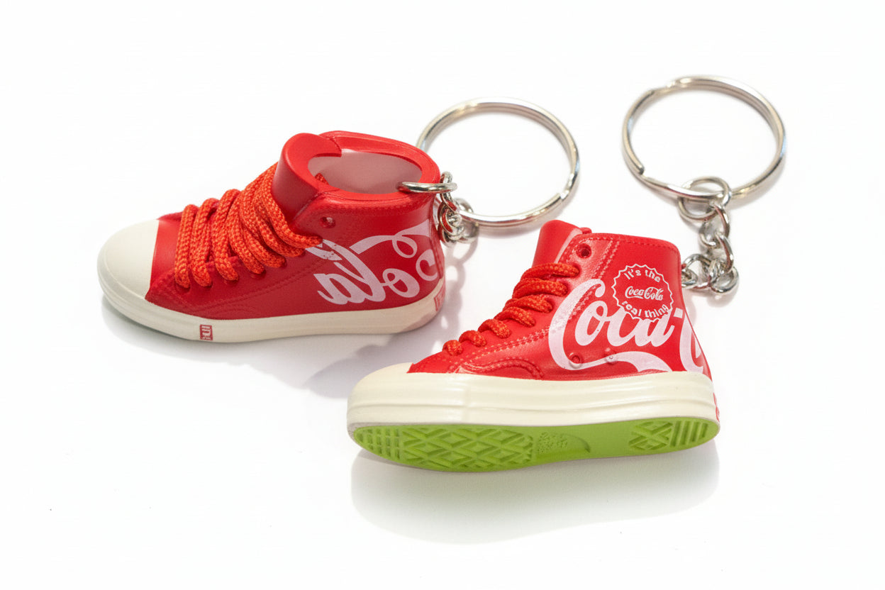 Custom Keychain - Converse/Coca Cola