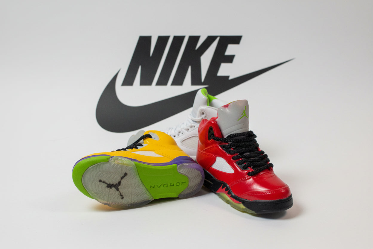 Custom Nike Keychain - Jordan 5 (Red/Yellow)