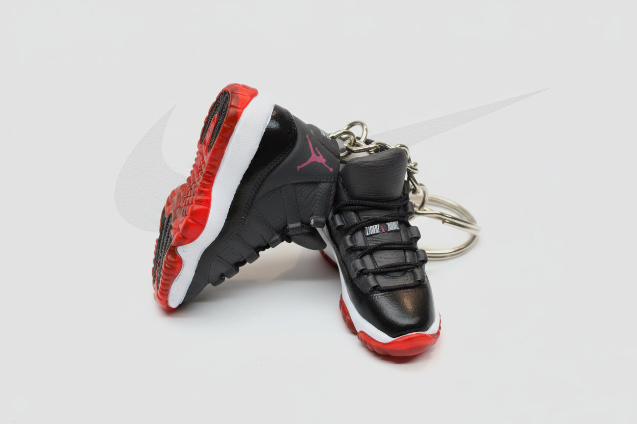 Custom Nike Keychain - Jordan 11 (Black)