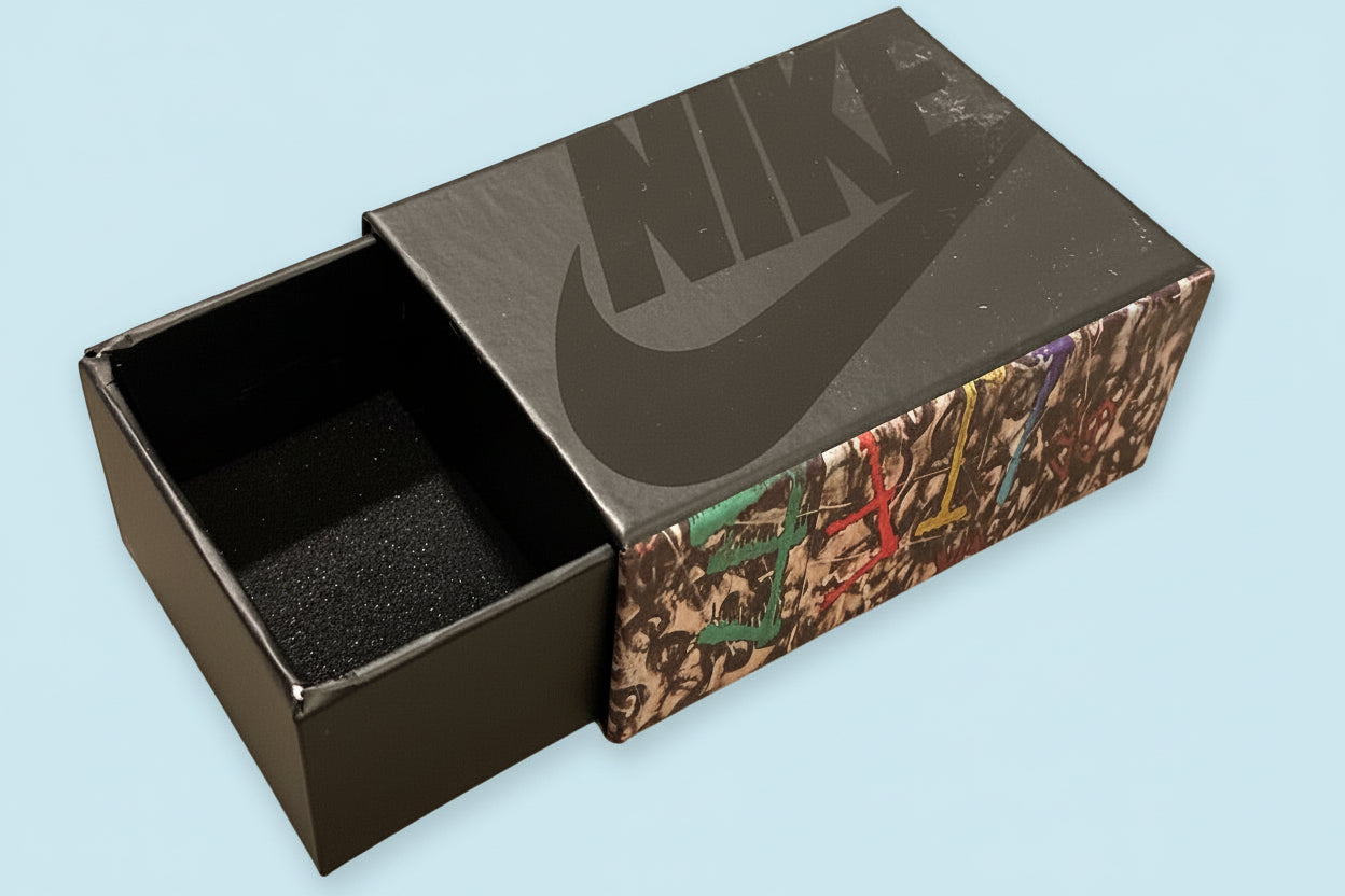 Keychain Souvenir Shoe Box Nike Slide Box