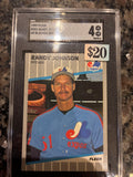 1989 Fleer #381 Randy Johnson SGC Certified Graded 4