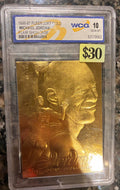 1996-97 Fleer Michael Jordan 23KT Gold WGC Certified Graded 10