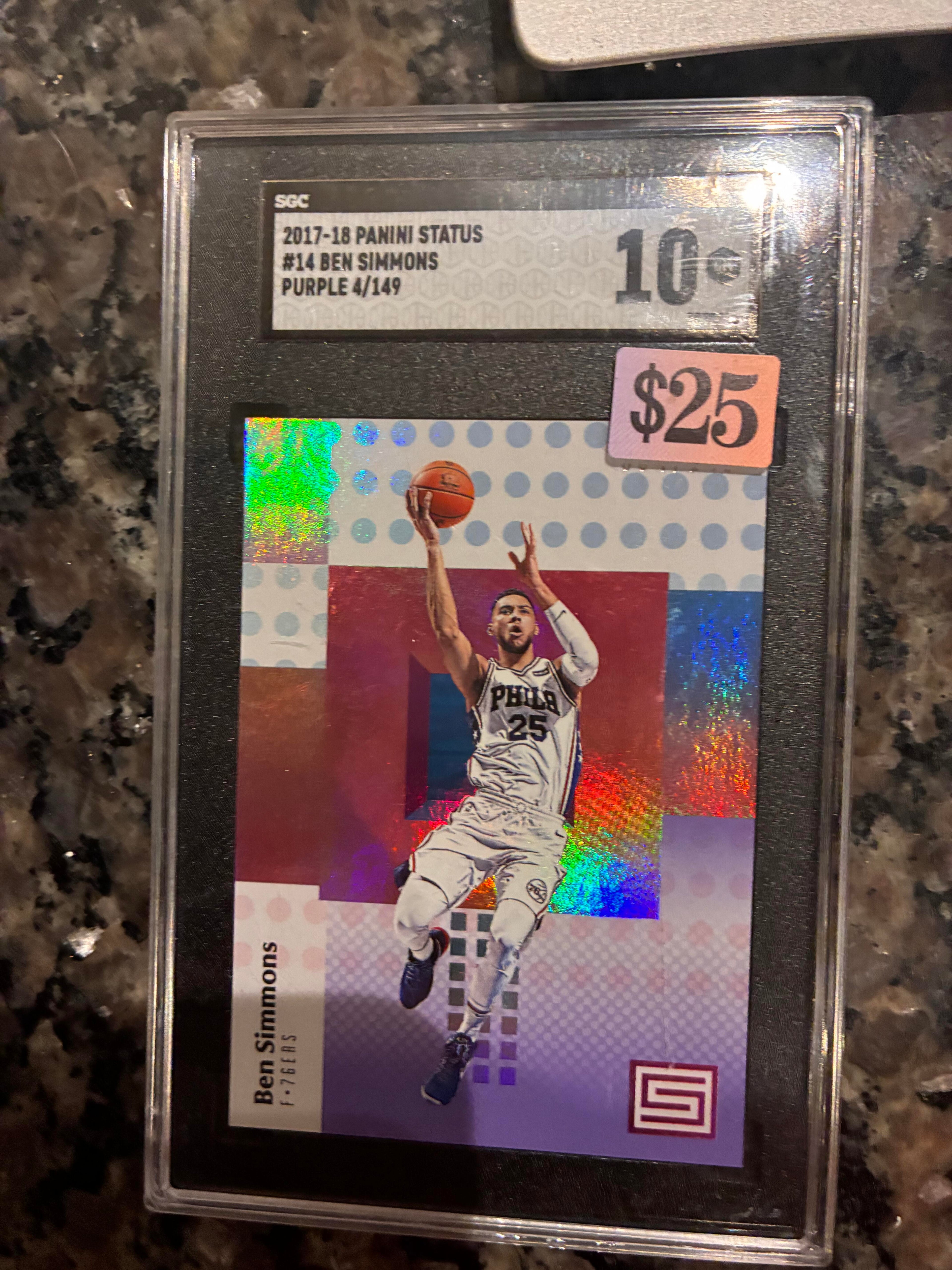 2017-18 Panini Status Ben Simmons SGC Certified Graded 10