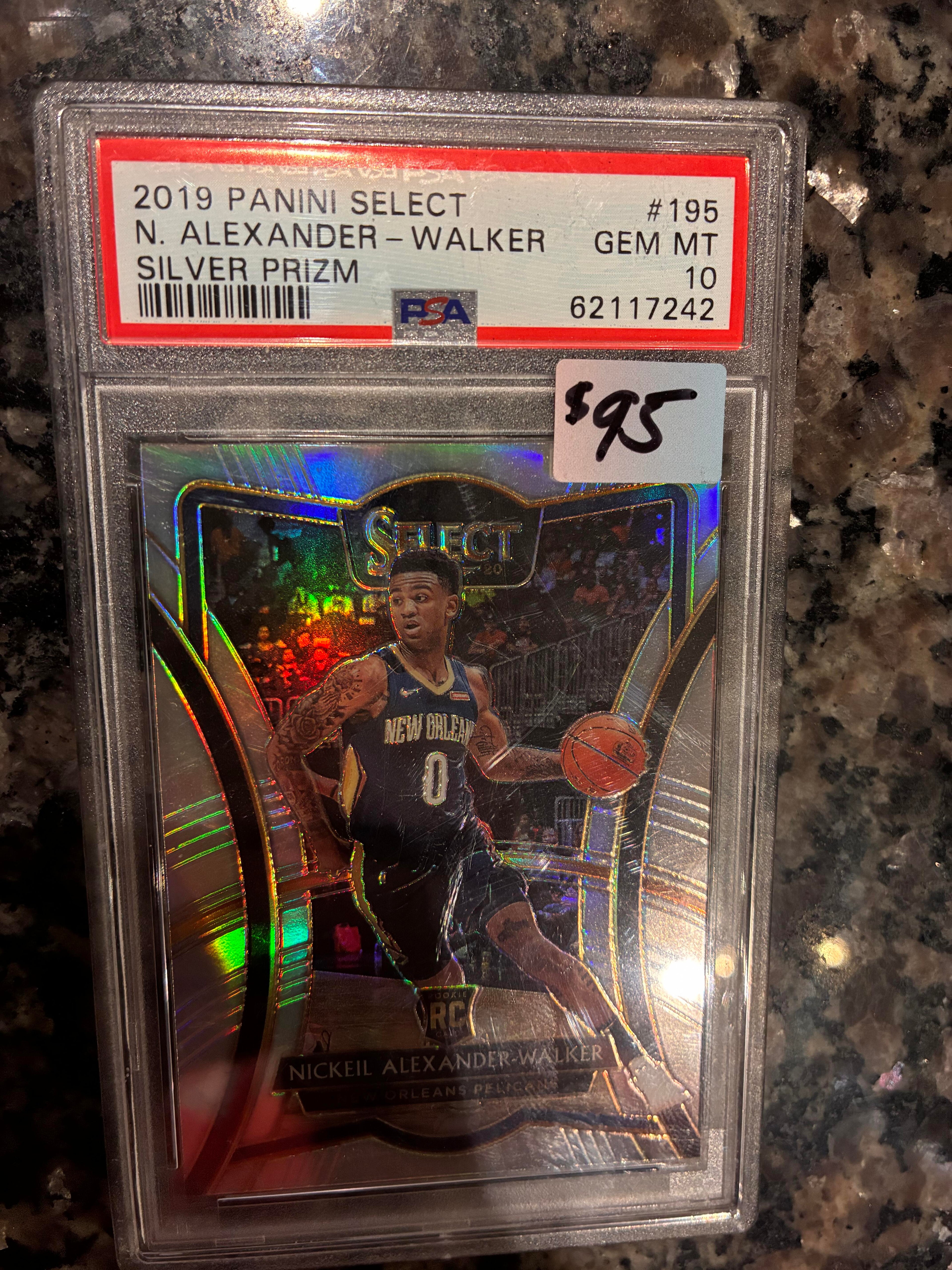 2019 Panini Select #195 N. Alexander-Walker PSA Certified Graded 10