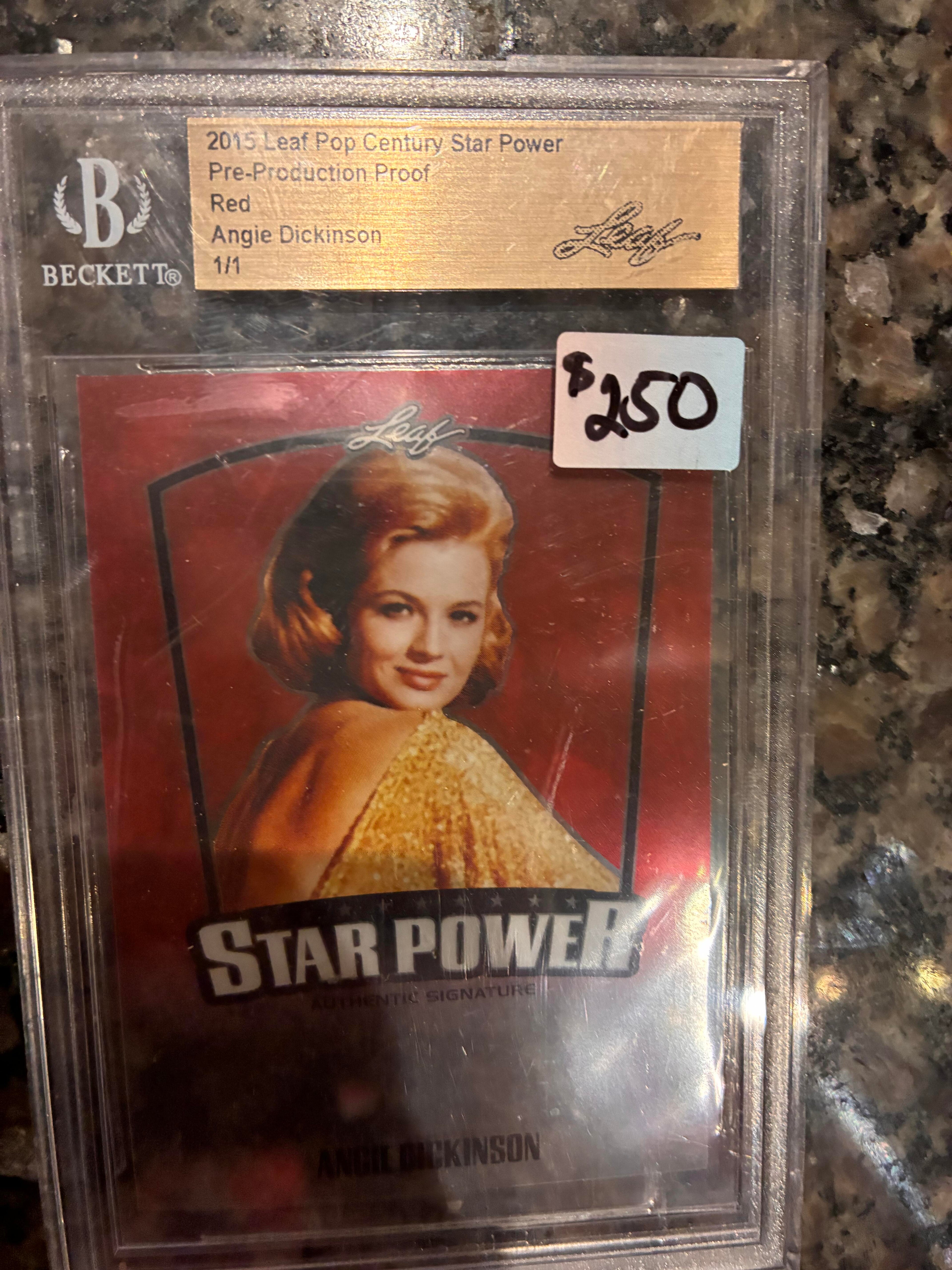 2015 Leaf Angie Dickinson Pop Century Star Power 1 of 1 *RARE* Clearance