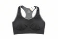 Baomosi Spandex Sports Bra Size: XL (Black)