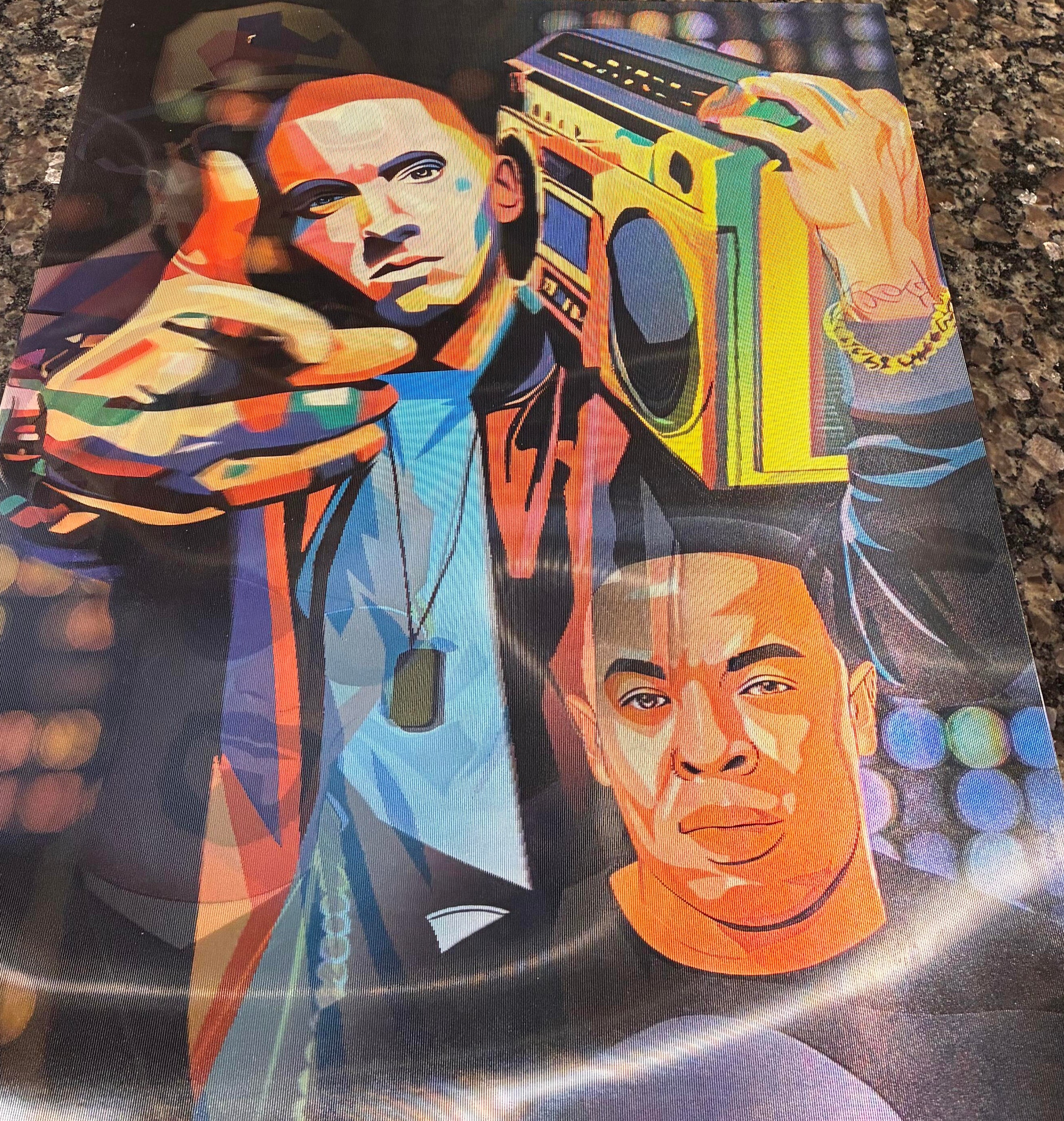 3D Poster (15.5 x 11.5) Rap Legends