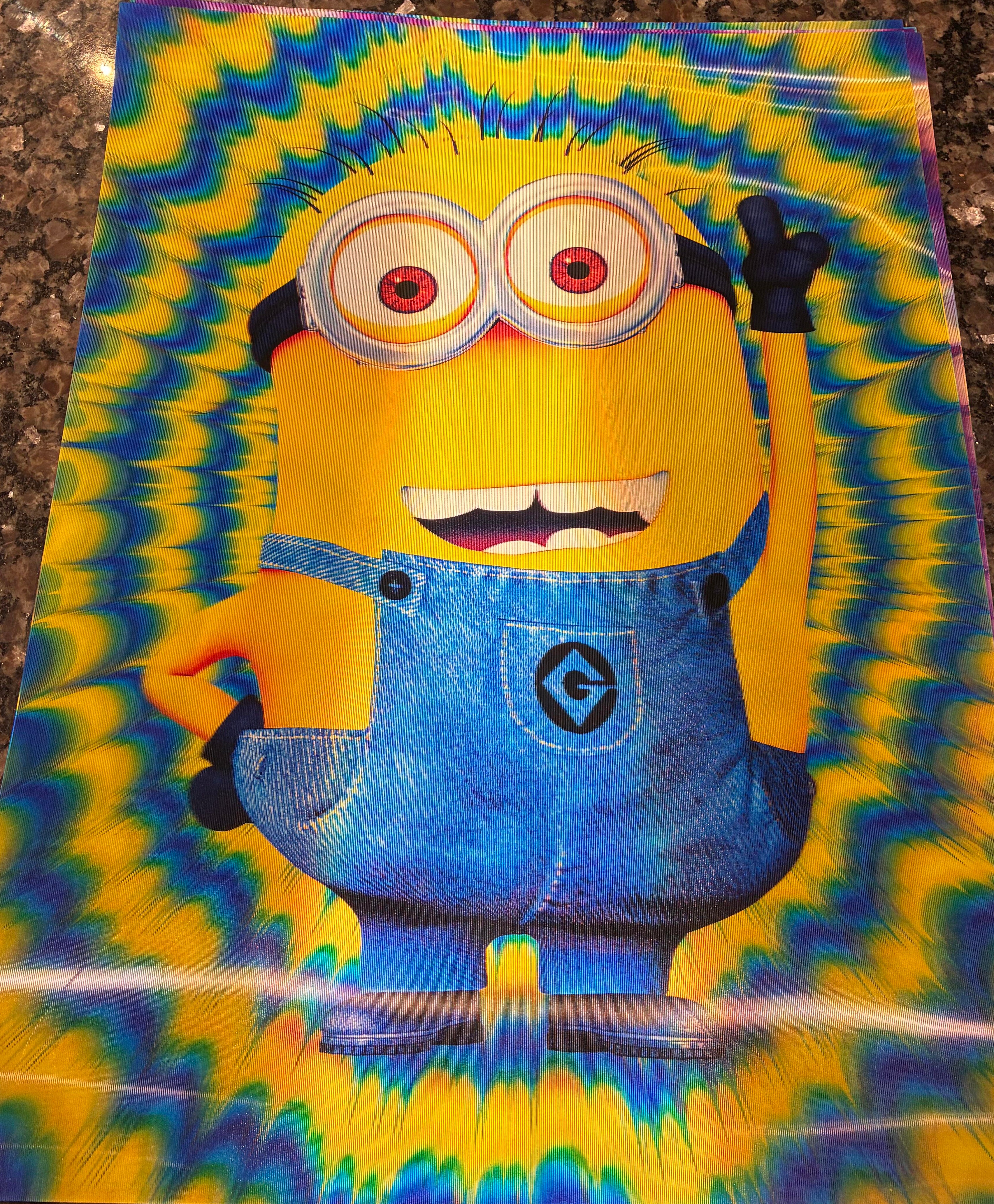 3D Poster (15.5 x 11.5) Minnions