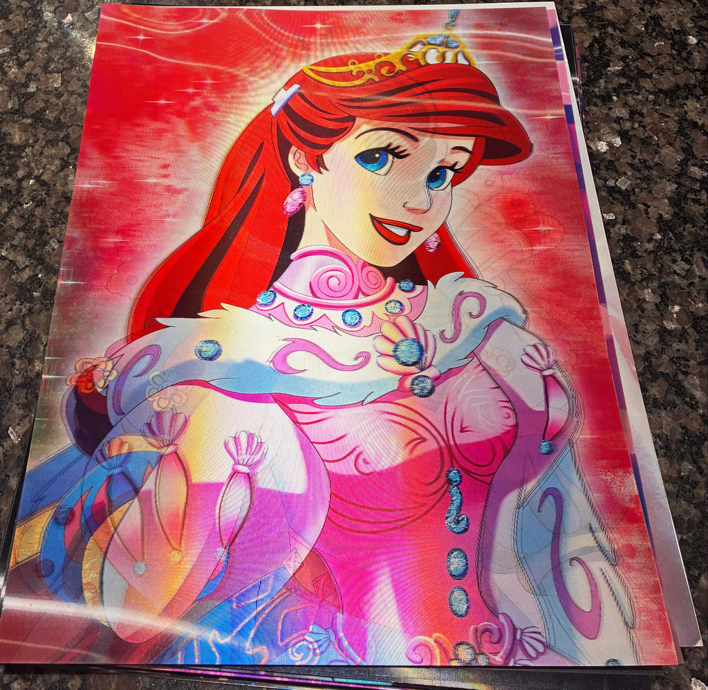 3D Poster (15.5 x 11.5) Disney Princesses
