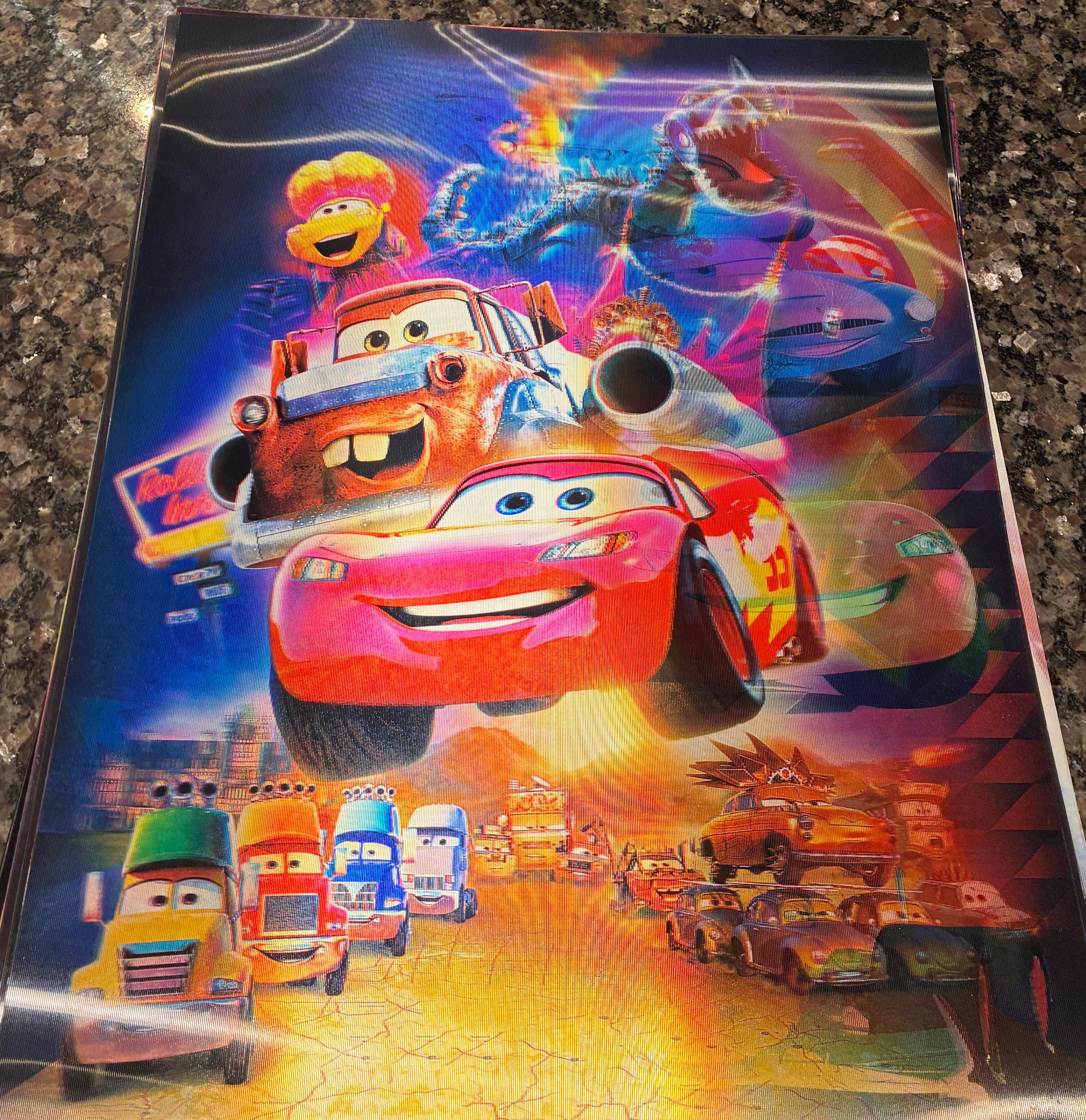 3D Poster (15.5 x 11.5) Cars 2