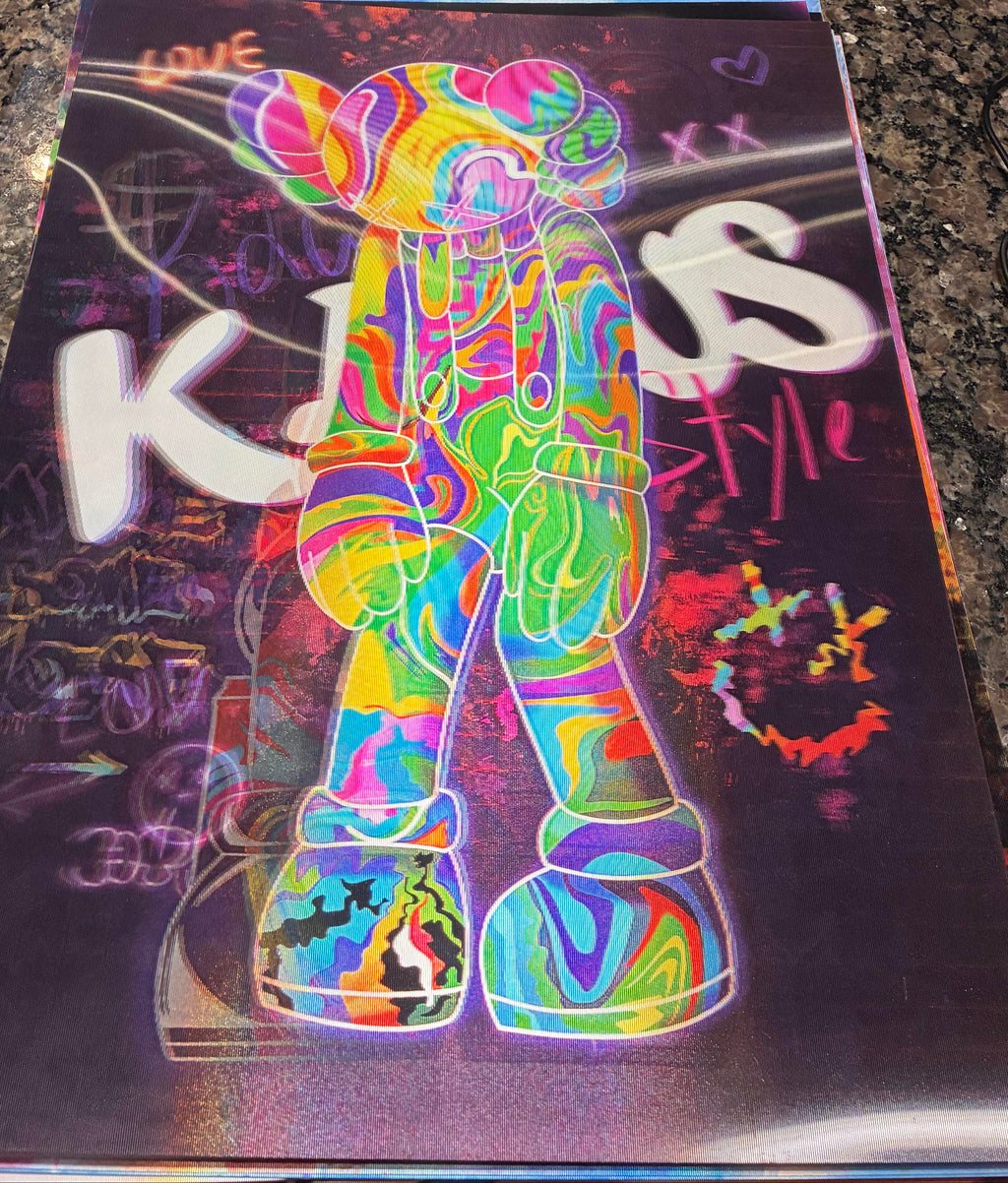 3D Poster (15.5 x 11.5) Kaws 2