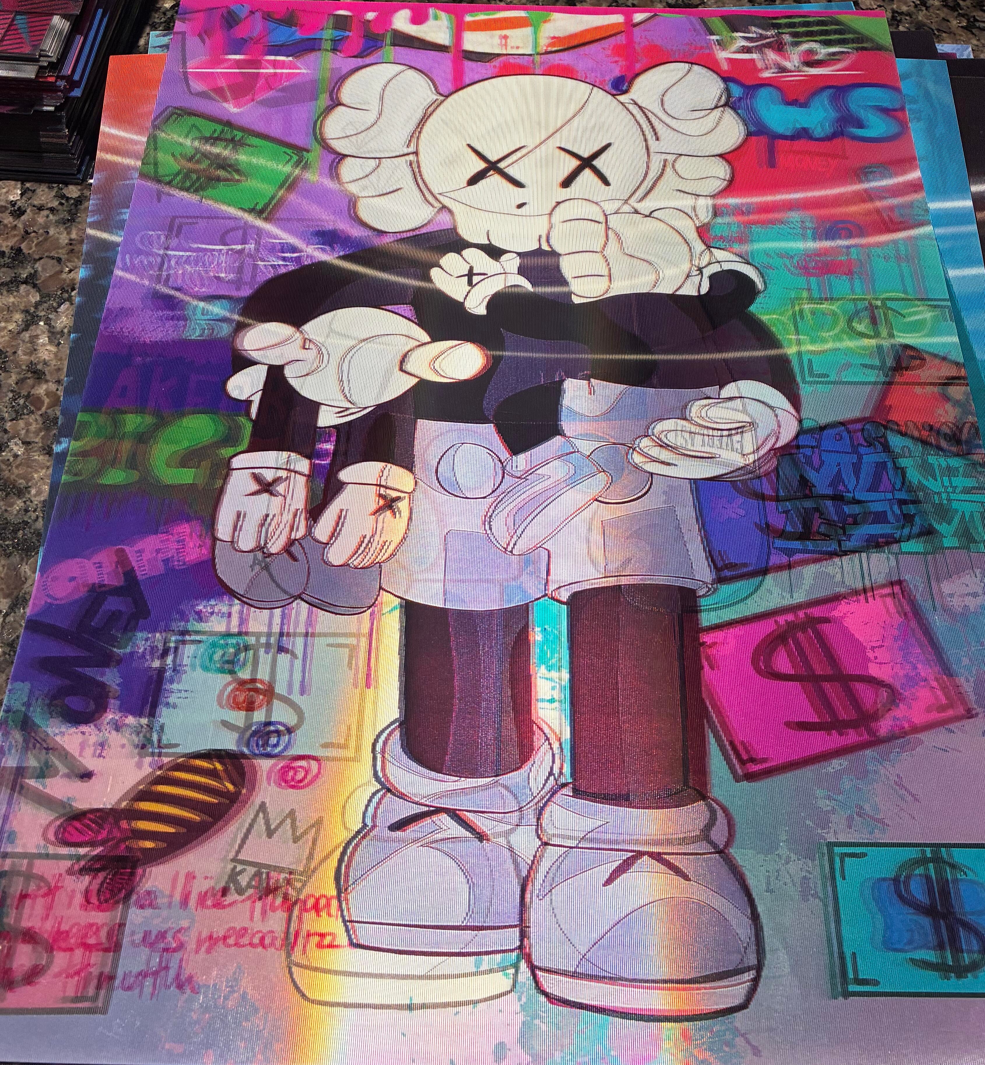 3D Poster (15.5 x 11.5) Kaws 1